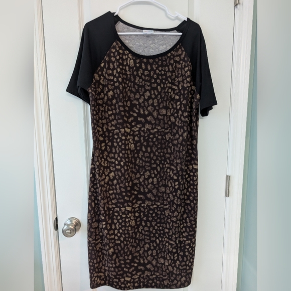 LulaRoe Women's 3XL Julia Dress, Animal Print‎ - Picture 1 of 3